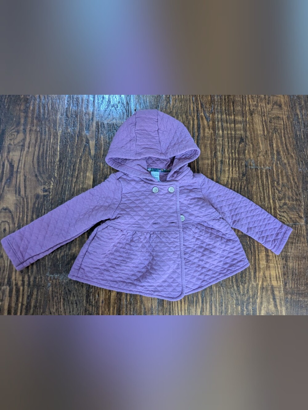Carter's Quilted Hooded Kids Jacket in Lavender